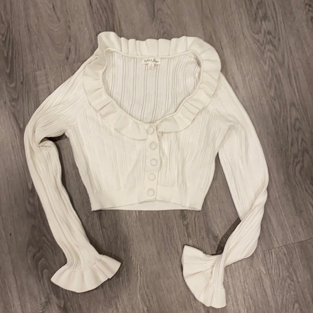 White For Love and Lemons knit top